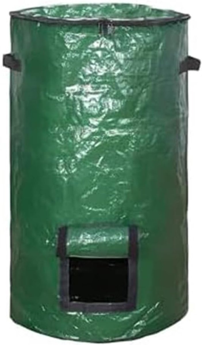 Opvouwbare Compostzak - Compostbak Tuin - Afval Verwerken - Verdikte Bodem - 10 Gallon - Groen
