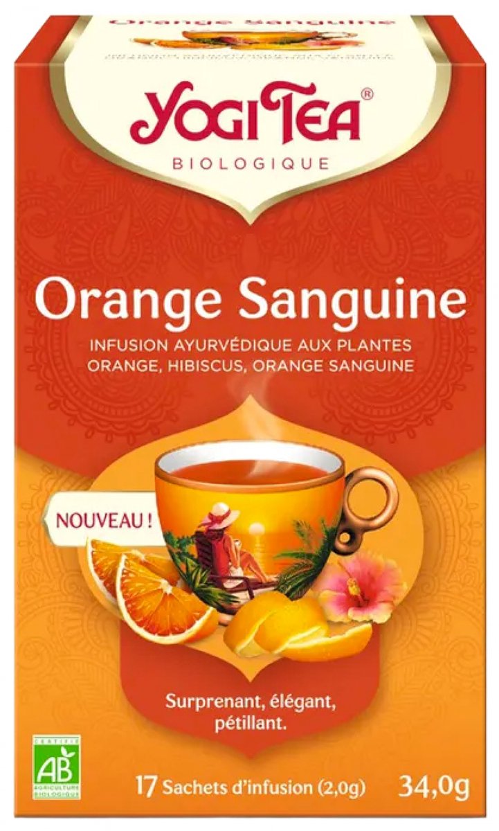 Yogi Tea Bloedsinaasappel Bio 17 Zakjes