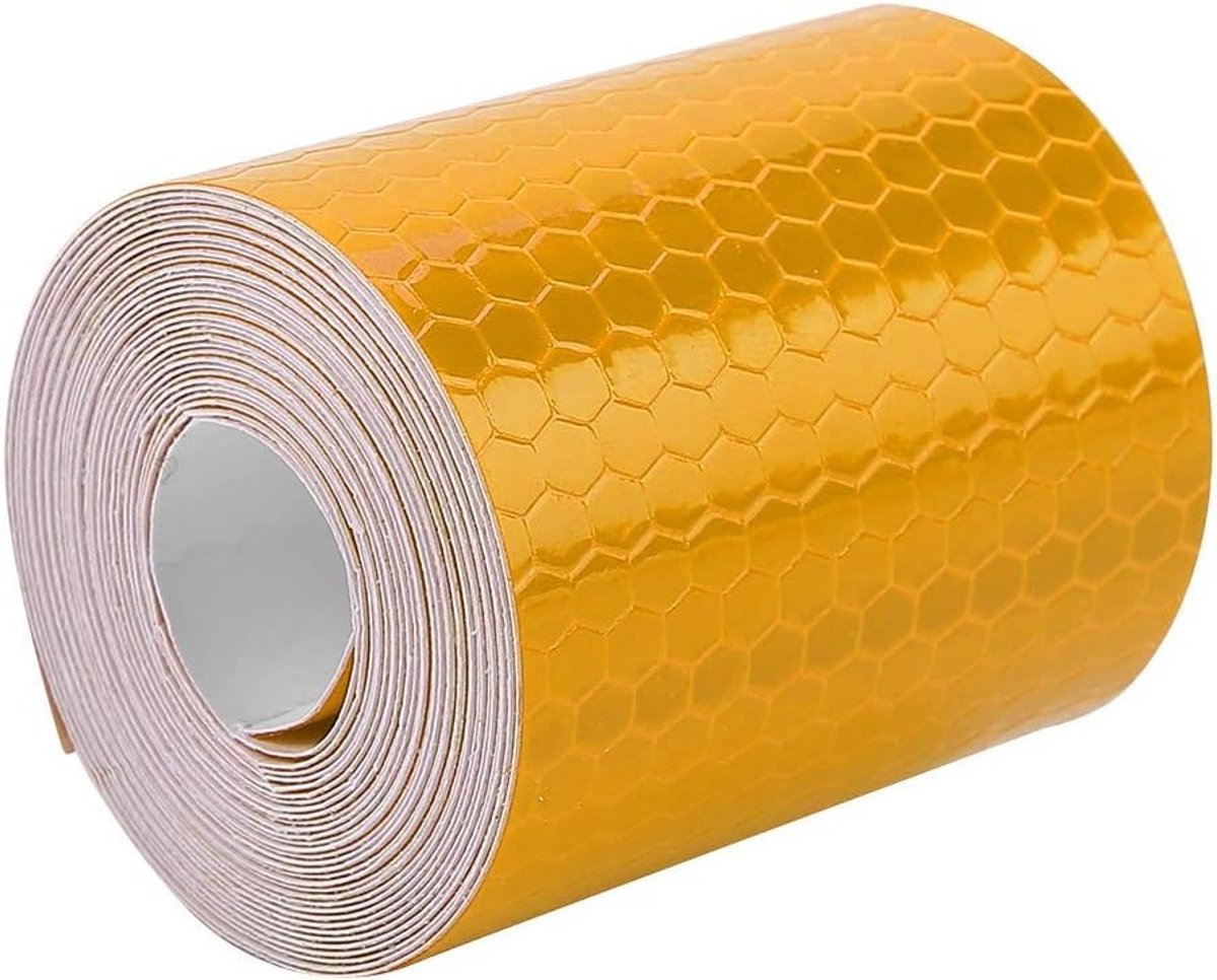 Reflecterende Veiligheidssticker van 5 cm - Hoogzichtbare Plakband voor Fietsen, Motoren en Voertuigen - Ideaal voor Auto's, Campers en Boottrailers