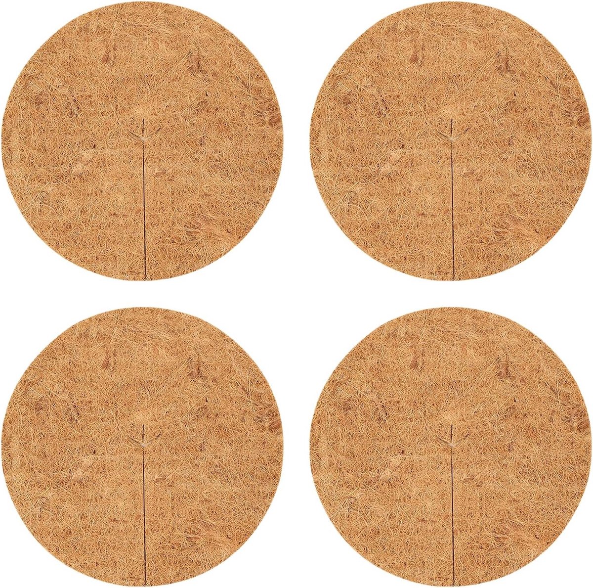 Coconut Mulch Disc voor Winterbescherming van Planten - 4 Stuks, Frostbescherming en Tuinbescherming voor Potplanten en Tuinplanten