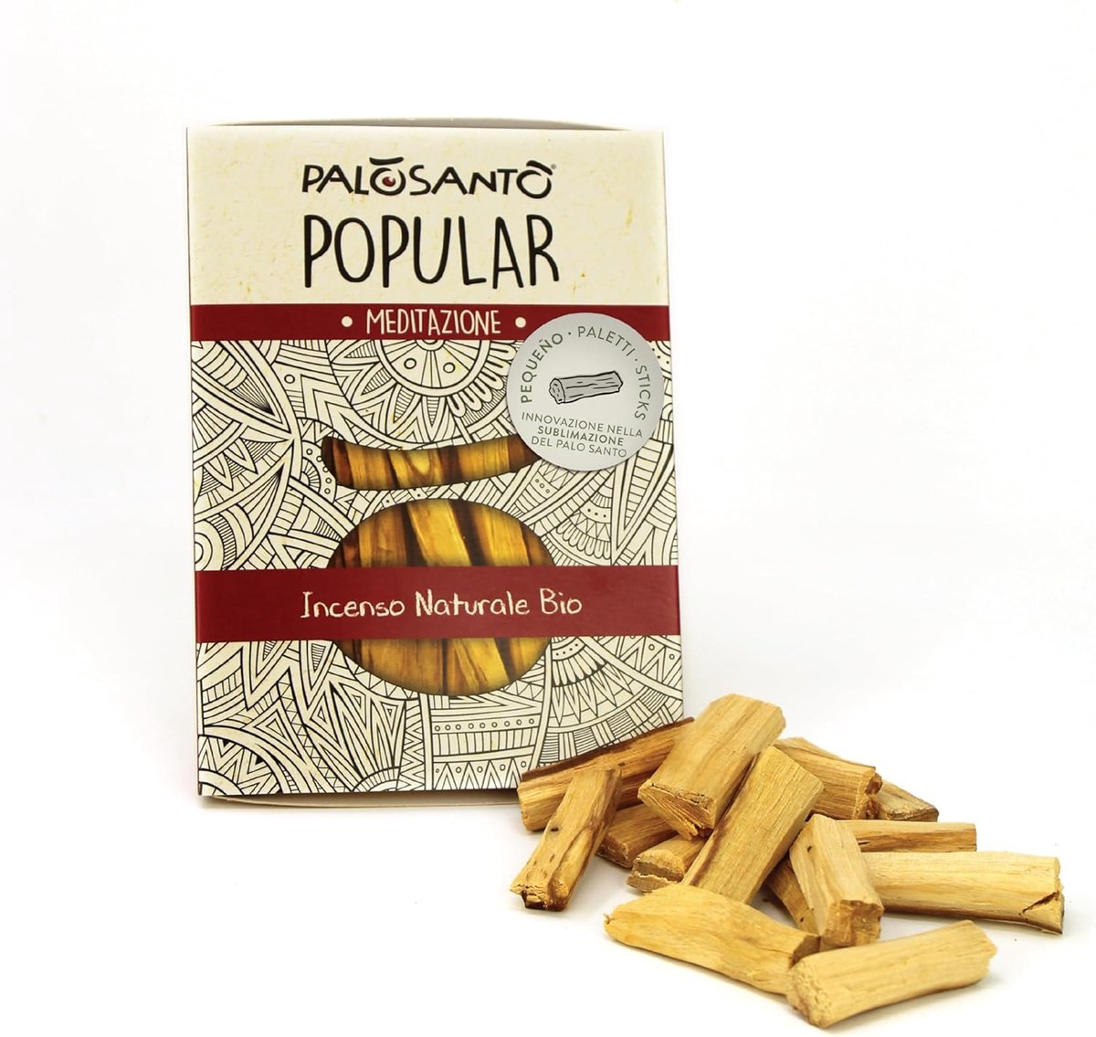 SnelShoppen - Palo Santo Legnetti Pequeño - 60g - Ethisch en Duurzaam Verzameld - Natuurlijk Incense voor Reinigen en Welzijn - Bursera Graveolens