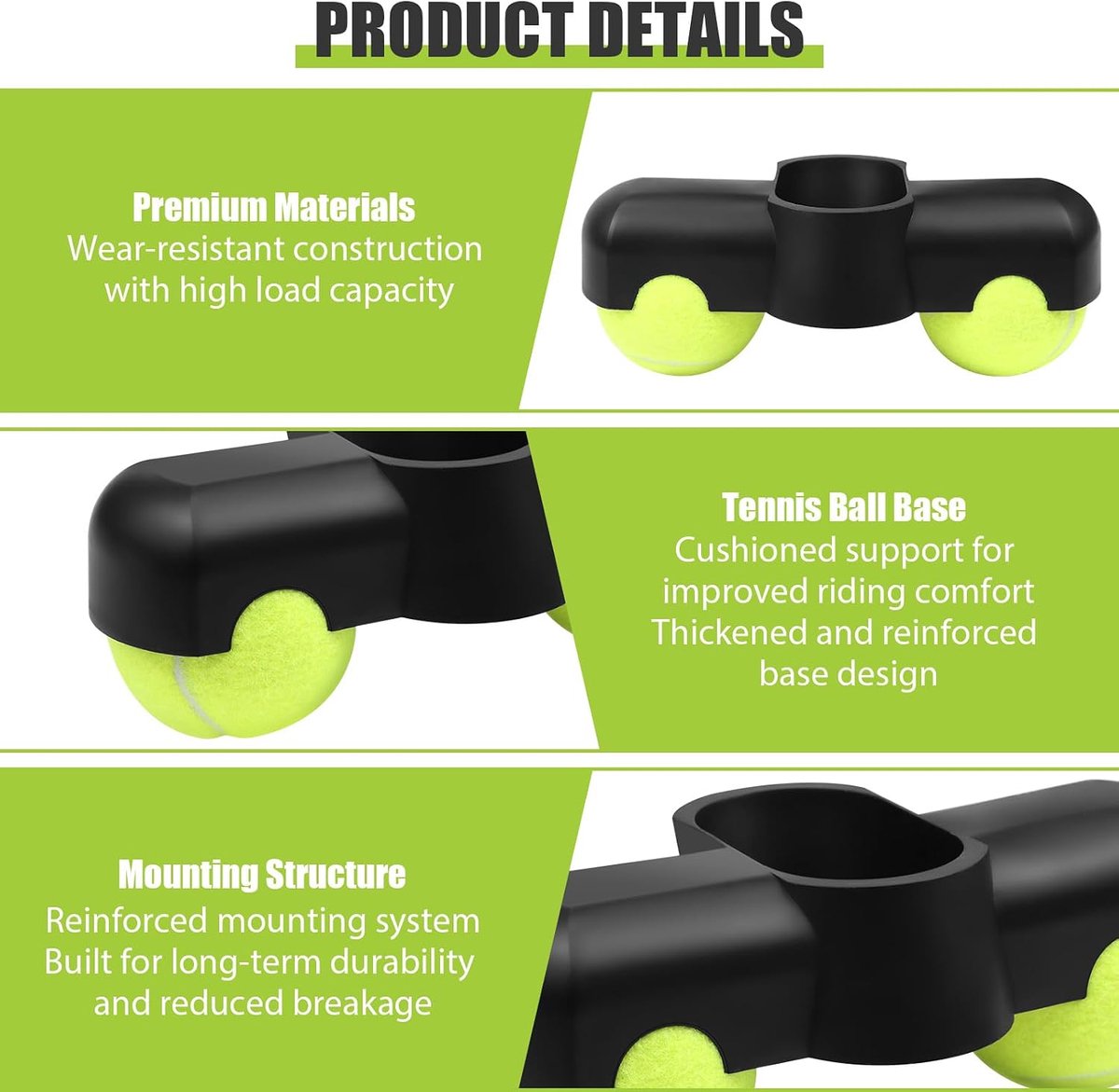 SnelShoppen - Indoor Cycling Rocker Plate Voeten Adapter voor Fietsers, Verstelbaar, Stabiel, Geschikt voor Thuisgebruik, Ideaal voor Indoor Cycling e