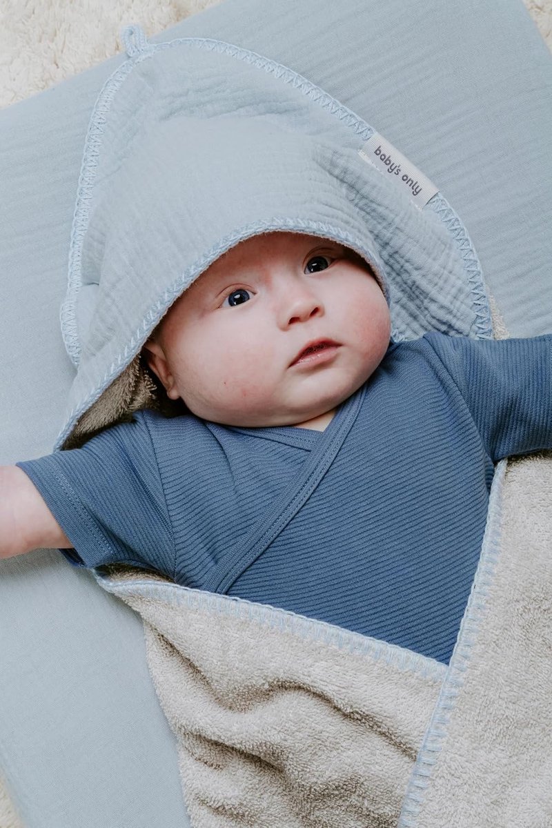 SnelShoppen - Aankleedkussenhoes 45x70 cm - Stonegreen - 100% Ecologisch Katoen - Wasbaar - Perfect voor Baby's - Ideaal voor Verschoon- en Aankleedmo