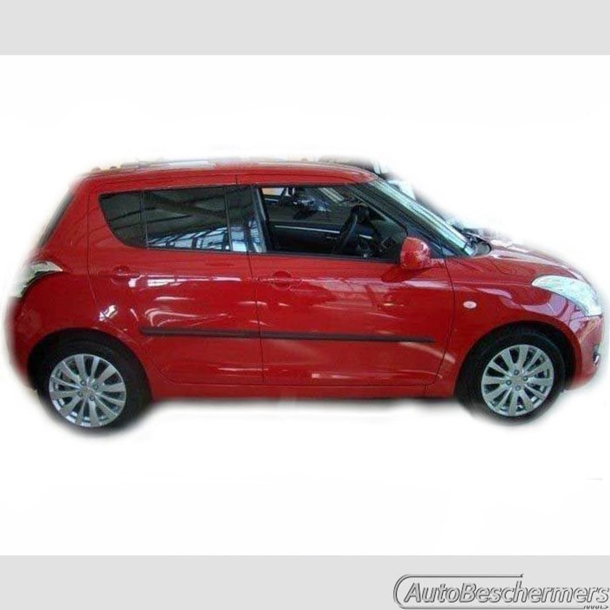 Stootlijsten set zwart voor Suzuki Swift 5-deurs 09.2010-. De stootstrips zijn zelfklevend. Set a 4 stuks (#0017)