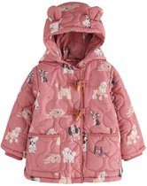 Next - Meisjes - Regenbestendig duffeljack met figuurtjes - Rood