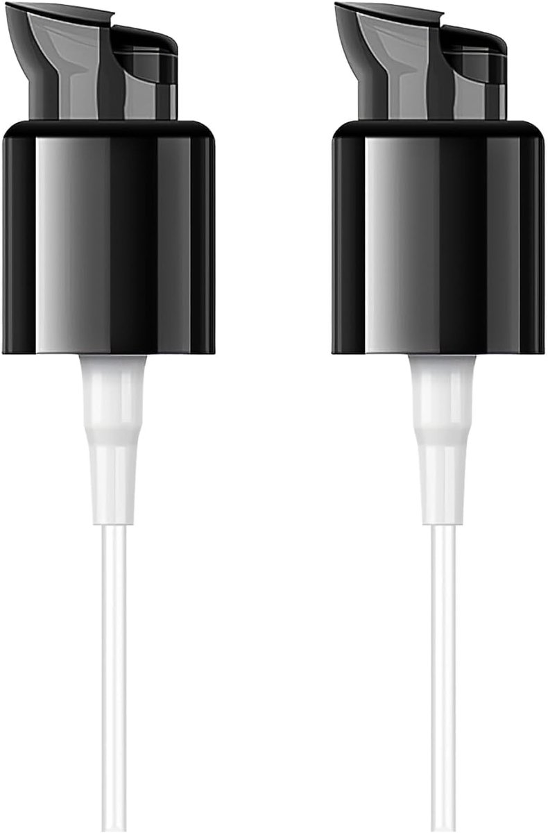 SnelShoppen - 2 Vervangende Pompen voor Foundation, Cosmetische Pompkoppen, Plastic Dispenser voor Make-up Flessen, Ideaal voor Reizen en Dagelijks Ge