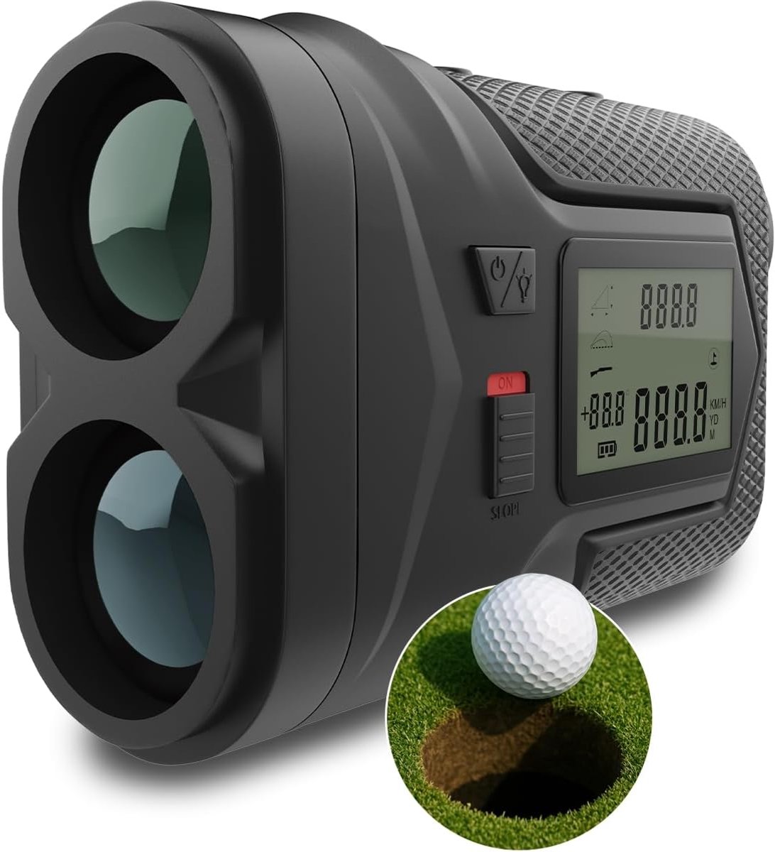 SnelShoppen - Golf Rangefinder Laser met Slope Functie, 1097M Bereik, 6X Magnificatie, Toernooimodus, USB-C Oplaadbaar - Golf Accessoire voor Amateur