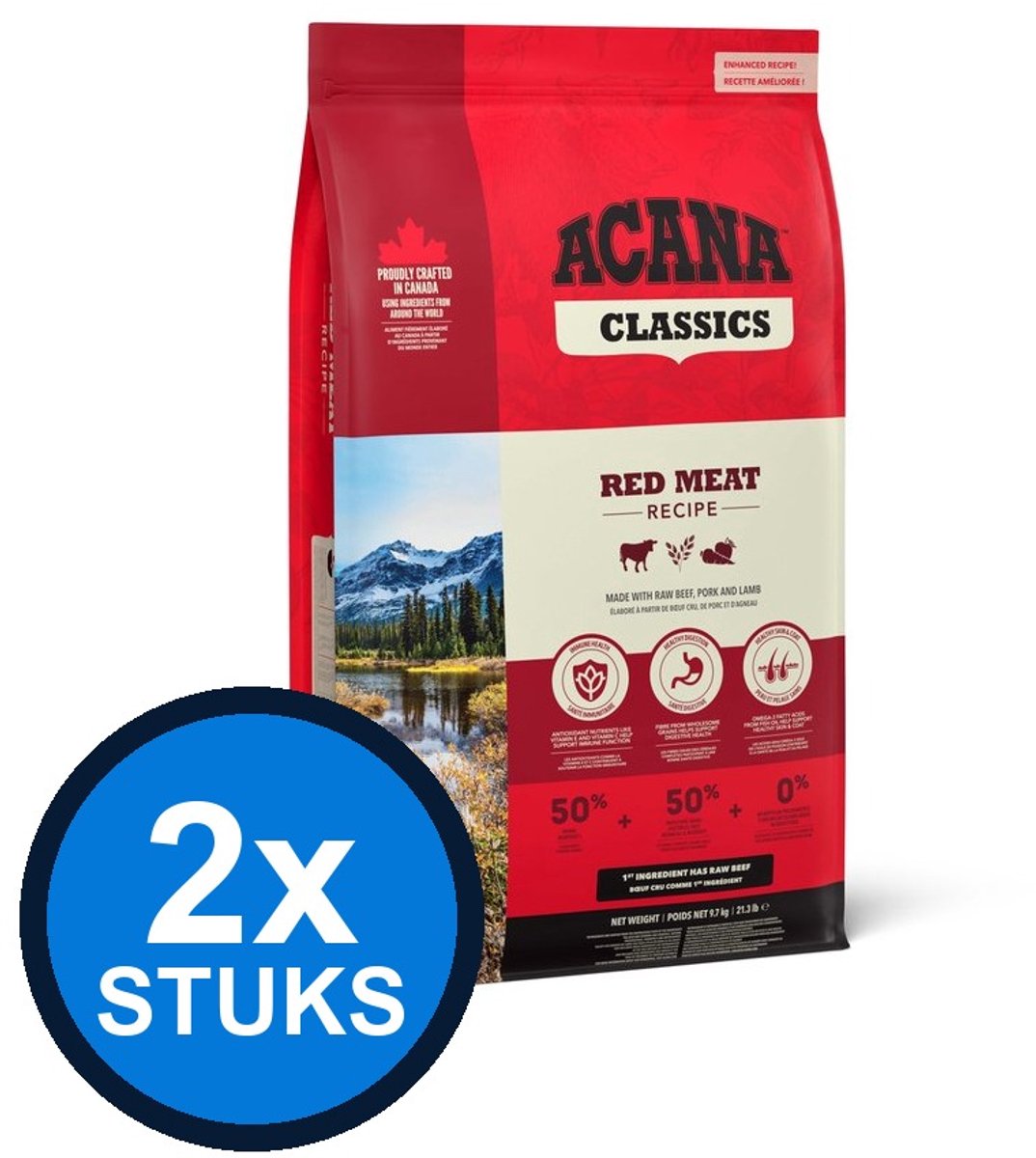2x Acana - Classics (Old) red meat 9,7kg