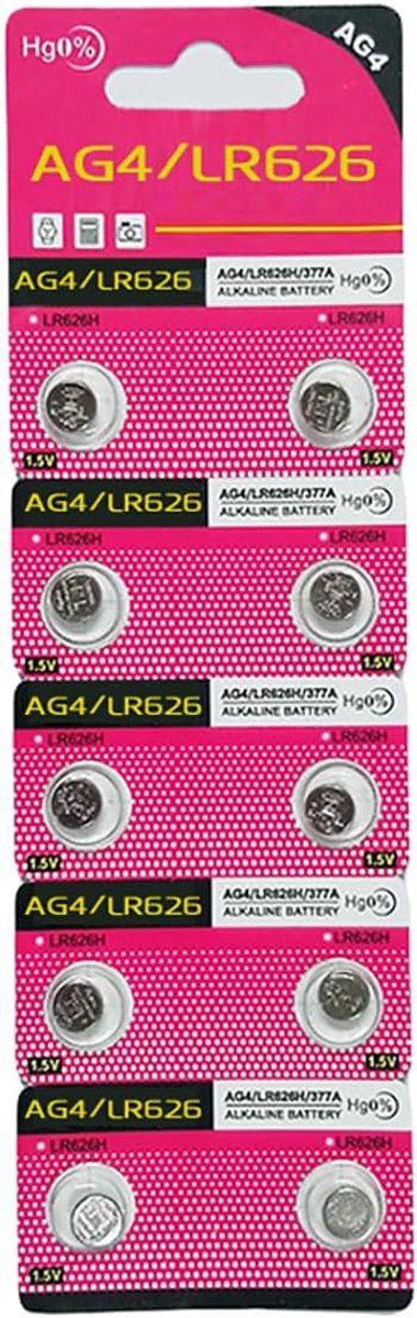SnelShoppen - 10x SR626SW 377 LR626 AG4 1.5V Horloge Batterij - Hoge Kwaliteit, Lekvrij, Betrouwbaar voor Horloges en Elektronische Apparaten