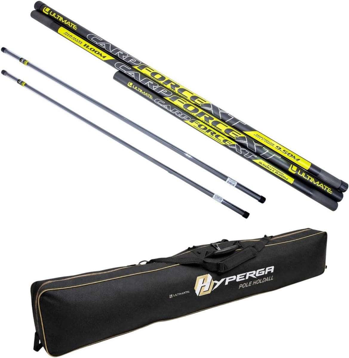 SnelShoppen - Ultimate Vaste Hengel Set 11m - Complete Vaste Hengel Set voor Karpervissen - Inclusief Fighting Kit en Cupping Kit - Perfect voor Visli