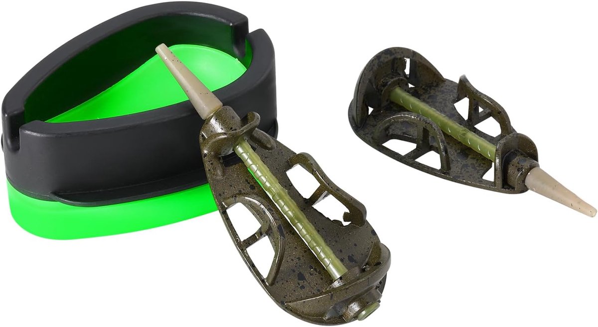 SnelShoppen - Method Feeder Set voor Karper en Voorn - Meerdere Gewichten, Snelle Ontgrendel Tungsten en RVS - Ideaal voor Zoet- en Zoutwater
