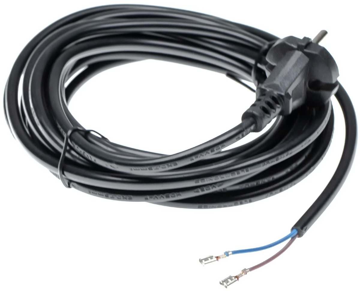vhbw-stroomkabel compatibel met Kärcher WD3 200, T10/1, T7/1, T14/1, T12/1, WD5.600, T15/1, T9/1, T201, T191 stofzuigers - 6 m kabel 1000 W