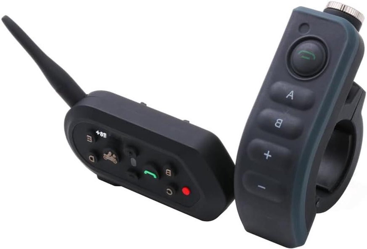 Motorfiets Intercom - Helm Communicatie - Veilig Communiceren - Draadloze Bluetooth - 17 x 10 x 6 cm - Zwart