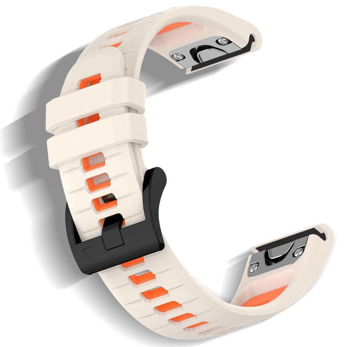 Dailygoods- Horlogeband Sport Zachte Siliconen - Horlogebandje 26mm - Compatibel met Garmin Fenix 7X Pro - Fenix 6X GPS - Fenix 5X Sapphire - Voor Garmin Quatix 8 51mm - Smartwatchband