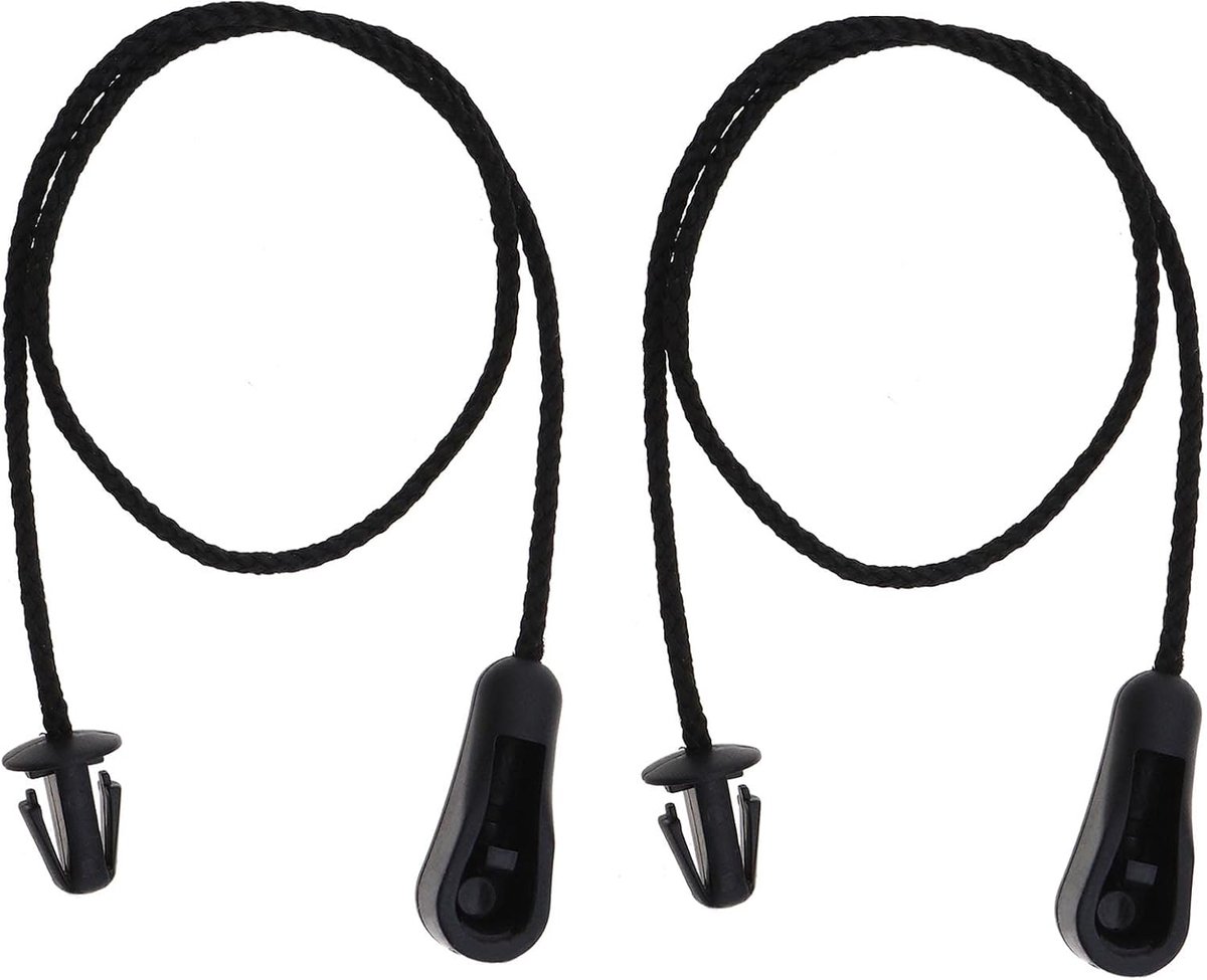 SnelShoppen - 2x Kofferbak Opbergtas String Bag, Nylon en Plastic, 4M51A46538AB, Geschikt voor Ford C-MAX MK1 2004-2010, Zwart, Makkelijk te Installer