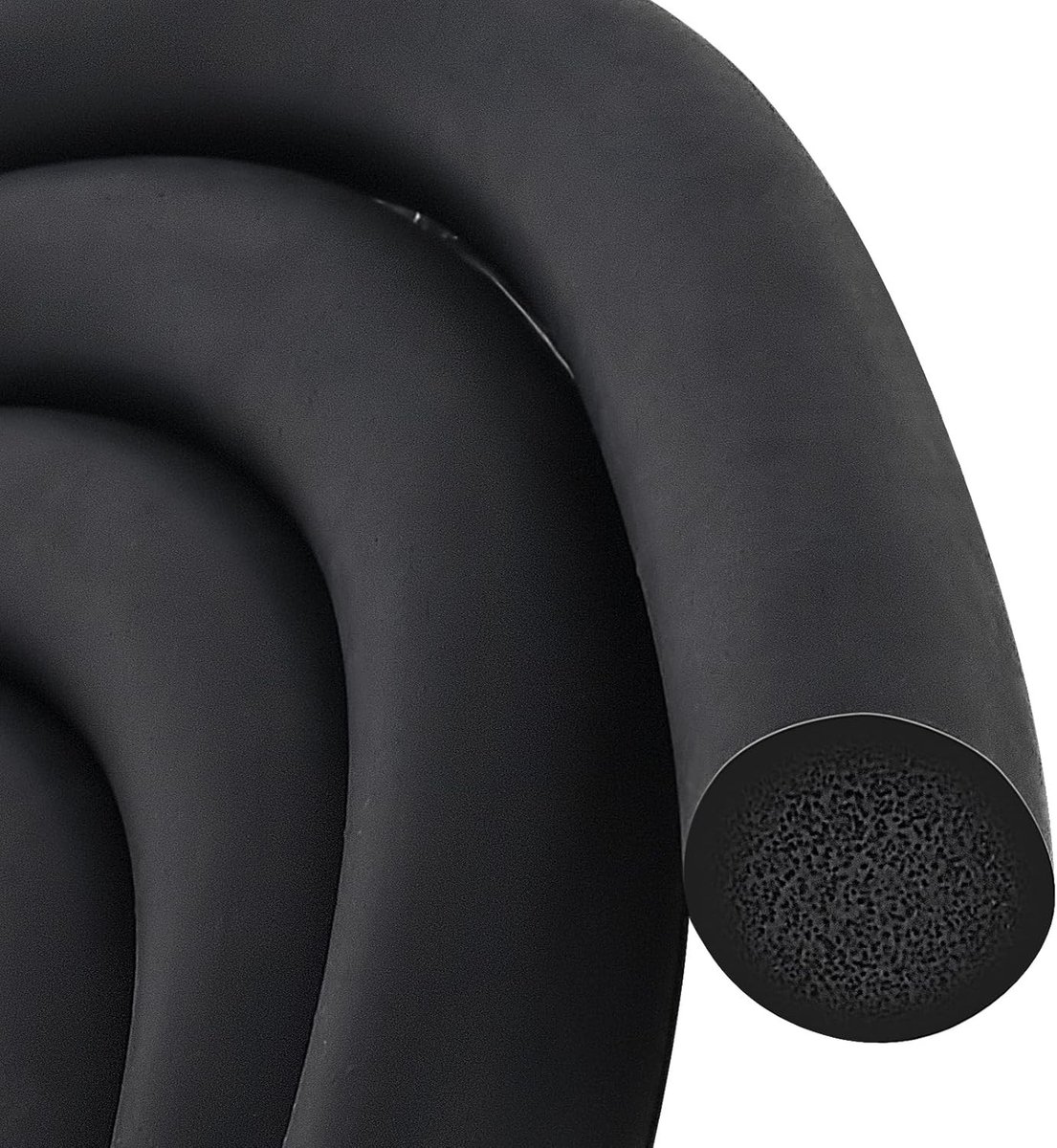 Ronde afdichtkoord voor voegen, 5 m x 20 mm, EPDM, ideaal voor het afdichten van deuren, ramen en wanden