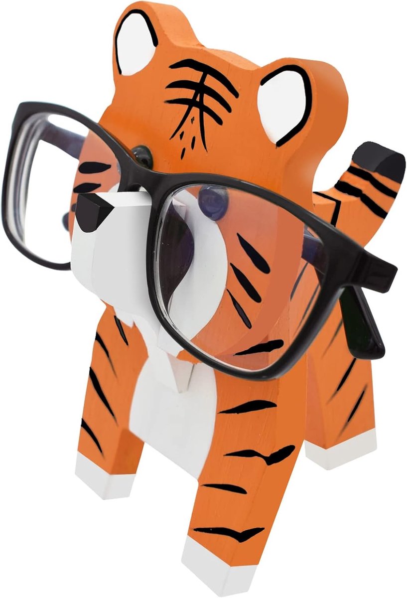 SnelShoppen - Tiger Wood Brilhouder, 3D Houten Puzzel Brilstandaard, Dieren Brilhouder, Zonnebril Display Rack, Cadeau voor Thuis en Kantoor Decoratie