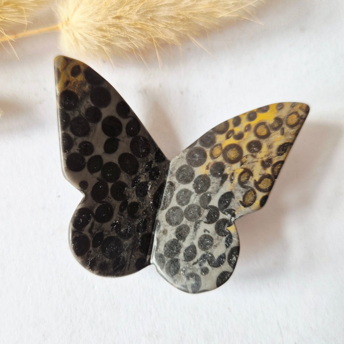 Edelsteen Vlinder 6x5 cm – Ocean Jasper