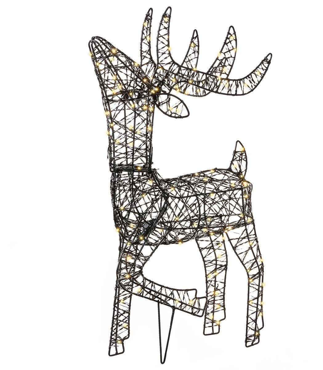 RAVSJON - LED-decoratie - Zwart - Metaal