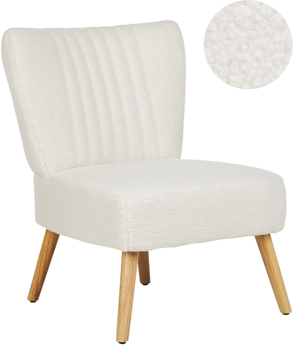 VAASA - Fauteuil - Wit - Bouclé