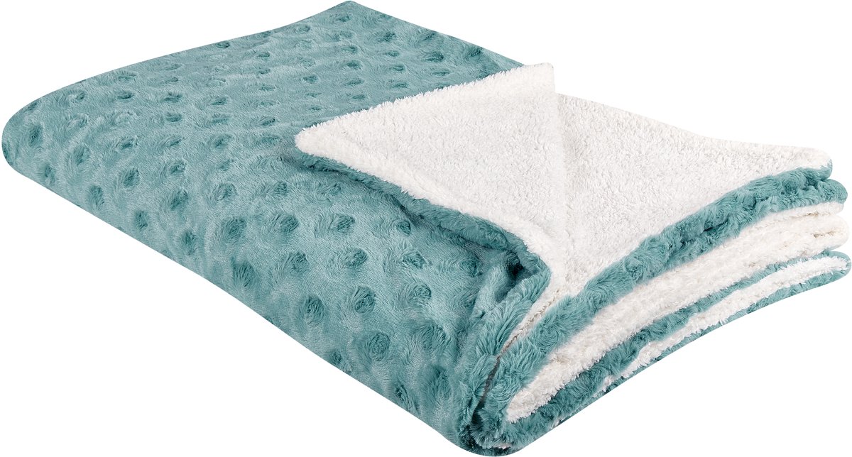KANDILLI - Plaid - Lichtgroen - 150 x 200 cm - Polyester