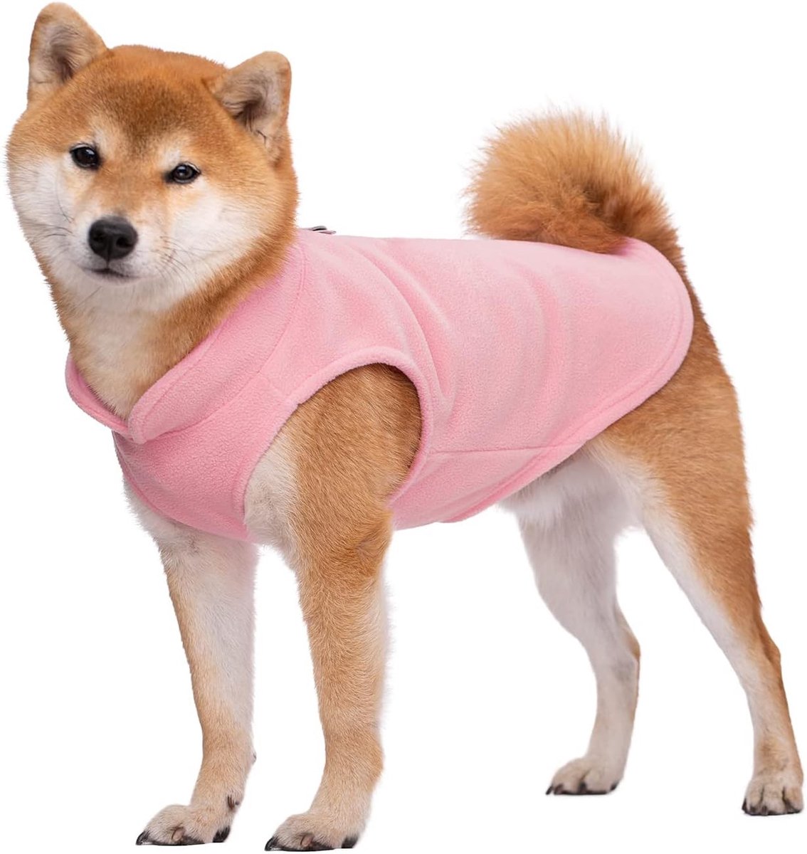 Warme hondenkleding voor koude dagen - Zachte fleece vesten en jassen met leash ring voor kleine honden