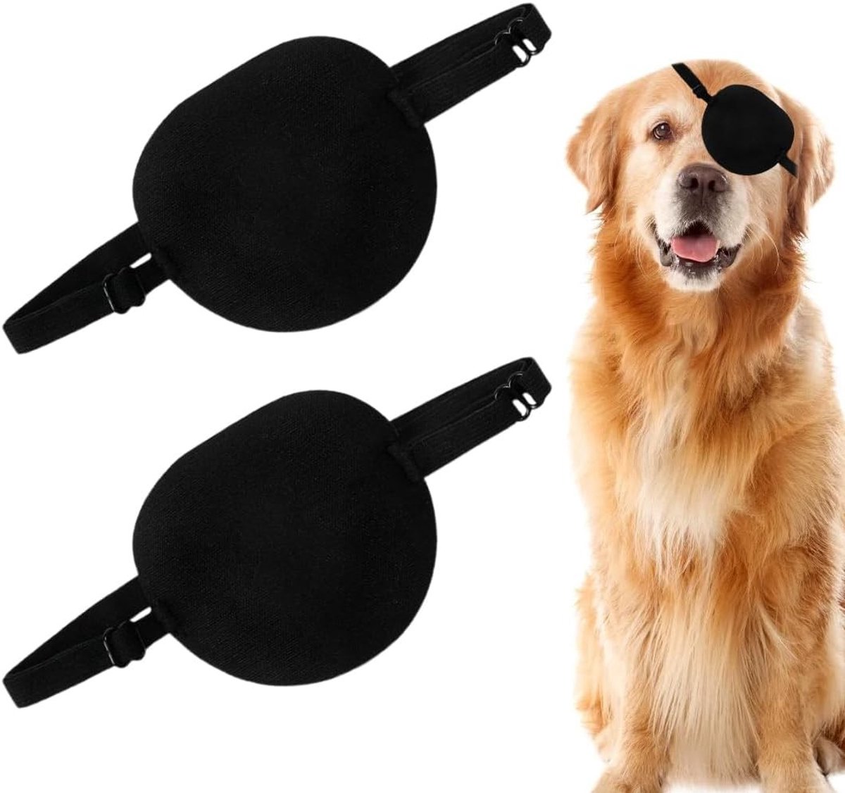 Zachte en verstelbare oogbescherming voor honden, ideaal bij postoperatieve oogletsels en oogproblemen