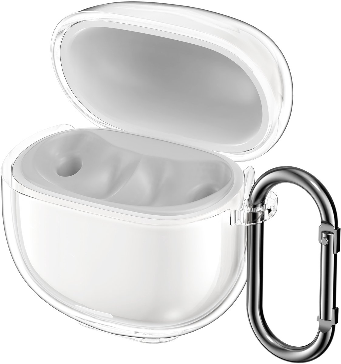 kwmobile Earphones Case for Xiaomi Redmi Buds 8 Lite Case - Clear TPU Silicone Earbuds Cover - Transparent