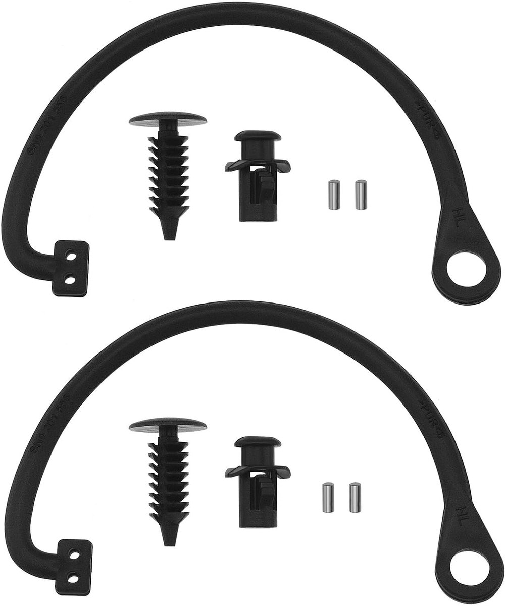 SnelShoppen - 2x Brandstofdop Vervangingskabel met Touw Anti-verlies Brandstofdop Kabel Geschikt voor Fiat 500 Punto Panda Stilo Ducato Doblo, Zwart