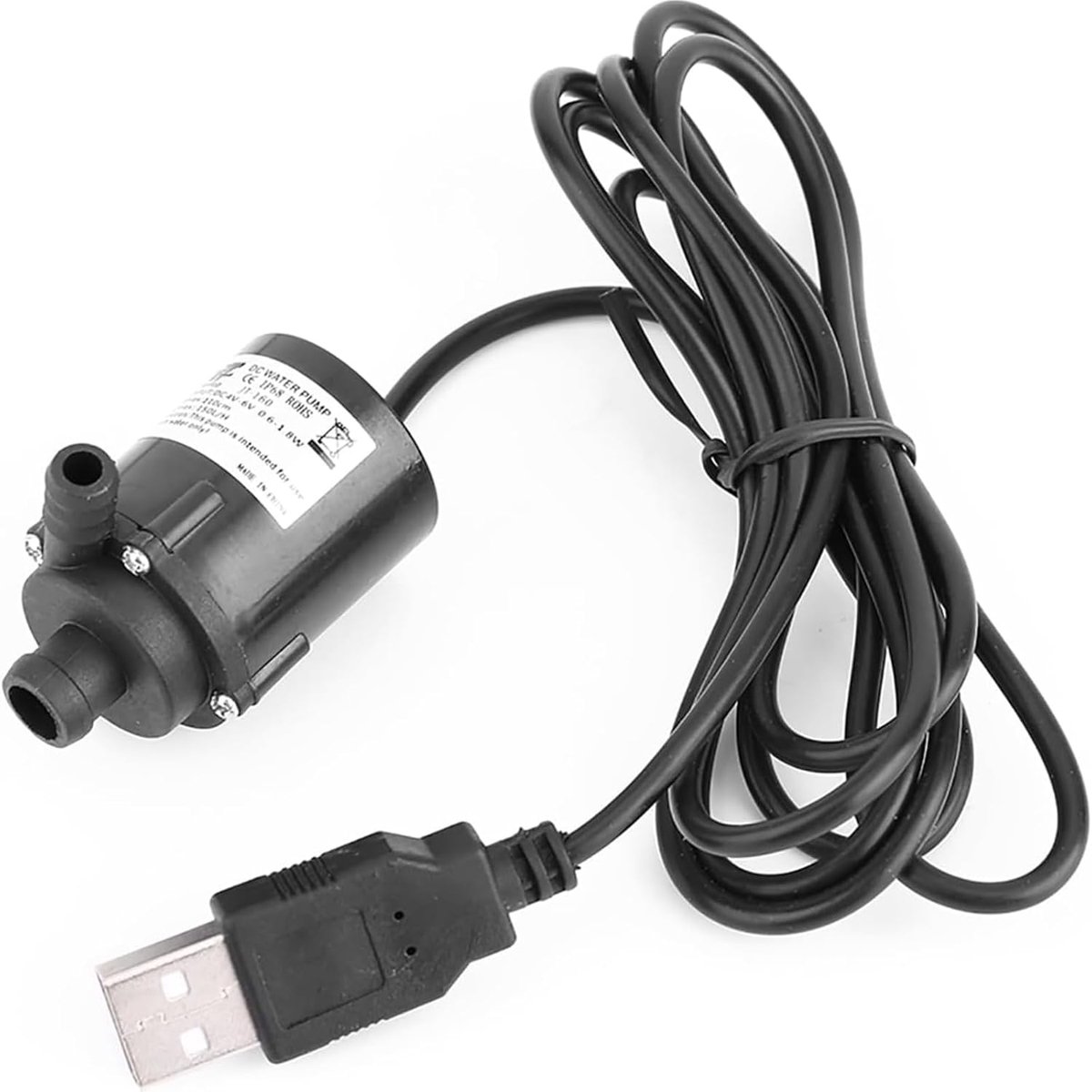 SnelShoppen - Submersible USB DC Water Pump 150L/H - Brushless Micro Motor, 4V-6V, Voor Aquarium, Fontein, Koelsystemen, Compact, Veelzijdig
