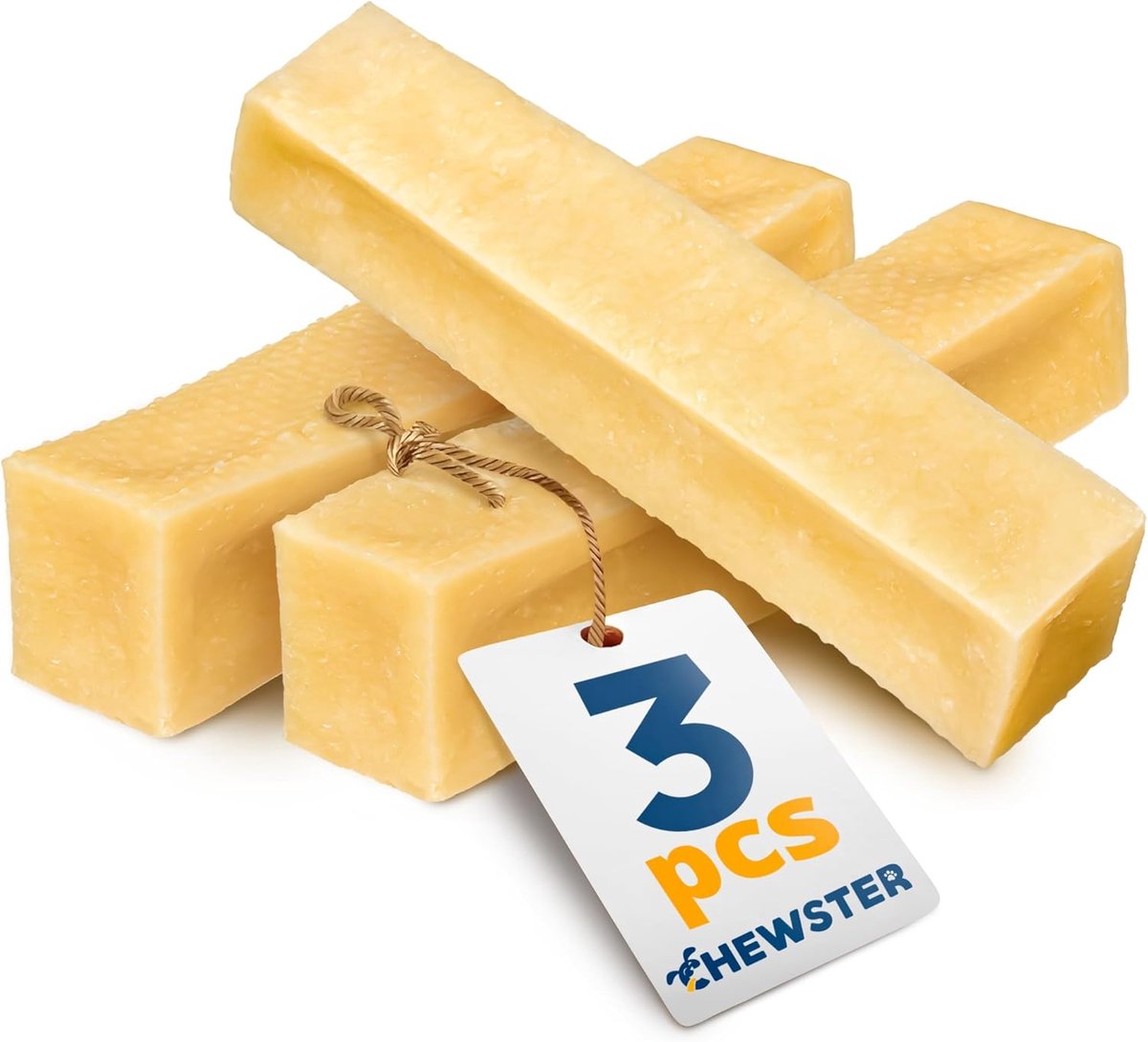 SnelShoppen - Cheese Bones Kauwsnacks voor Honden - Langdurige Natuurlijke Kaas Snacks - 100% Natuurlijk - Rijk aan Eiwit en Calcium - Set van 3 - 303