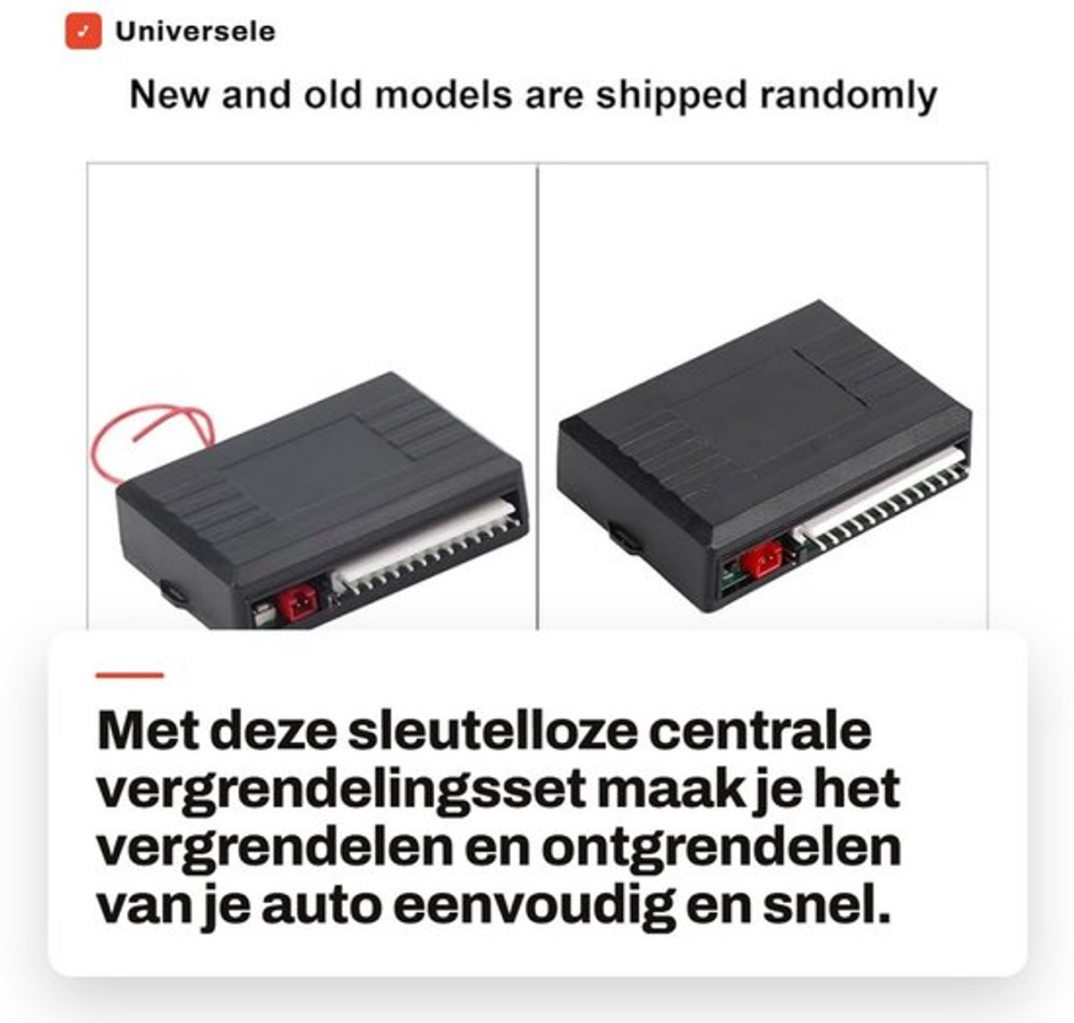 Universeel auto-alarm met Keyless entry en centrale vergrendelingsset
