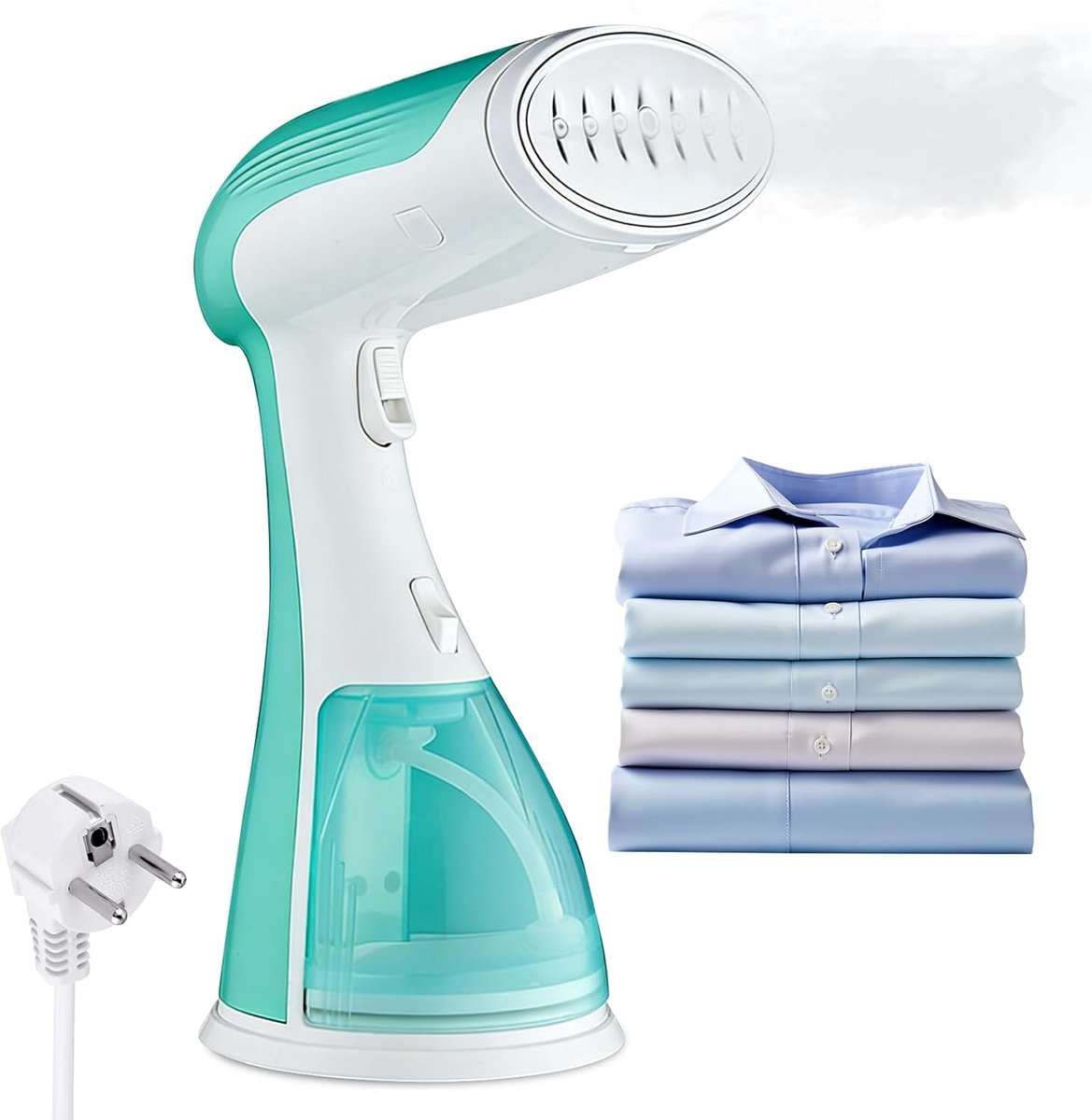 SnelShoppen - Steam Iron 1500W, Hand Stoomstrijker met 25 g/min Stoom, 330 ml Watertank, Krachtige Stoom voor Kleding, Draagbare Reistrijker voor Hem