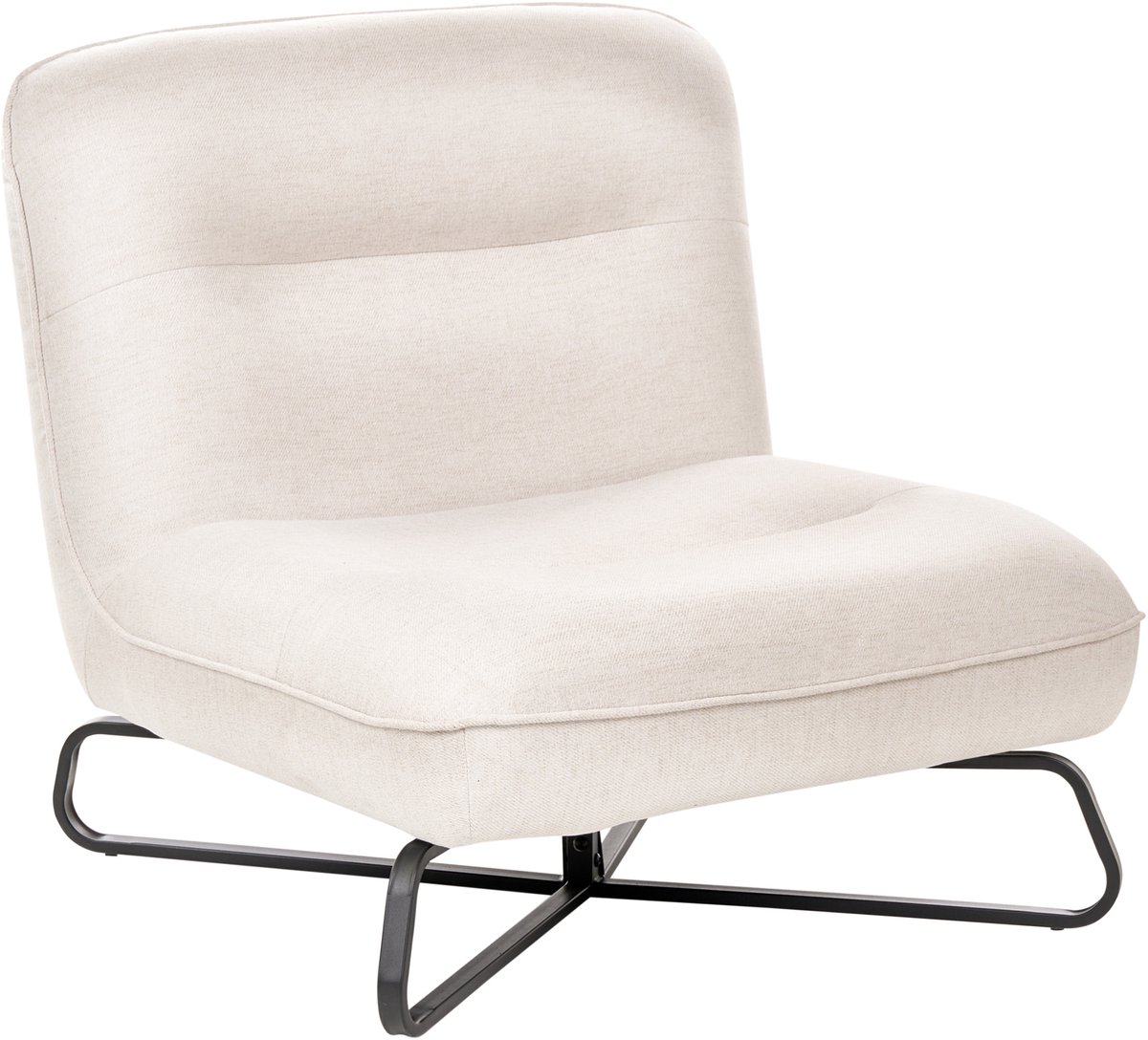 LINDAL - Fauteuil - Gebroken wit - Polyester