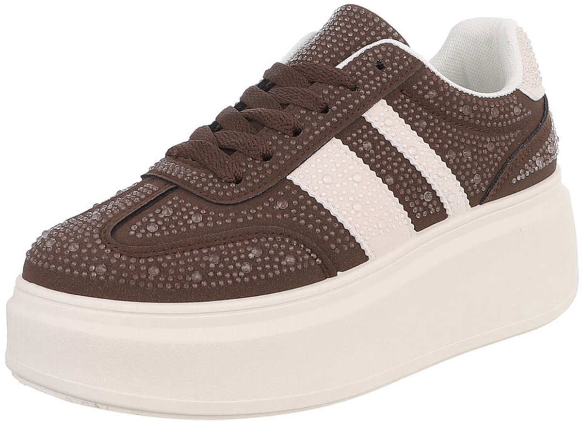 Sneaker - Chunky zool en vetersluiting - Dames Mt:36
