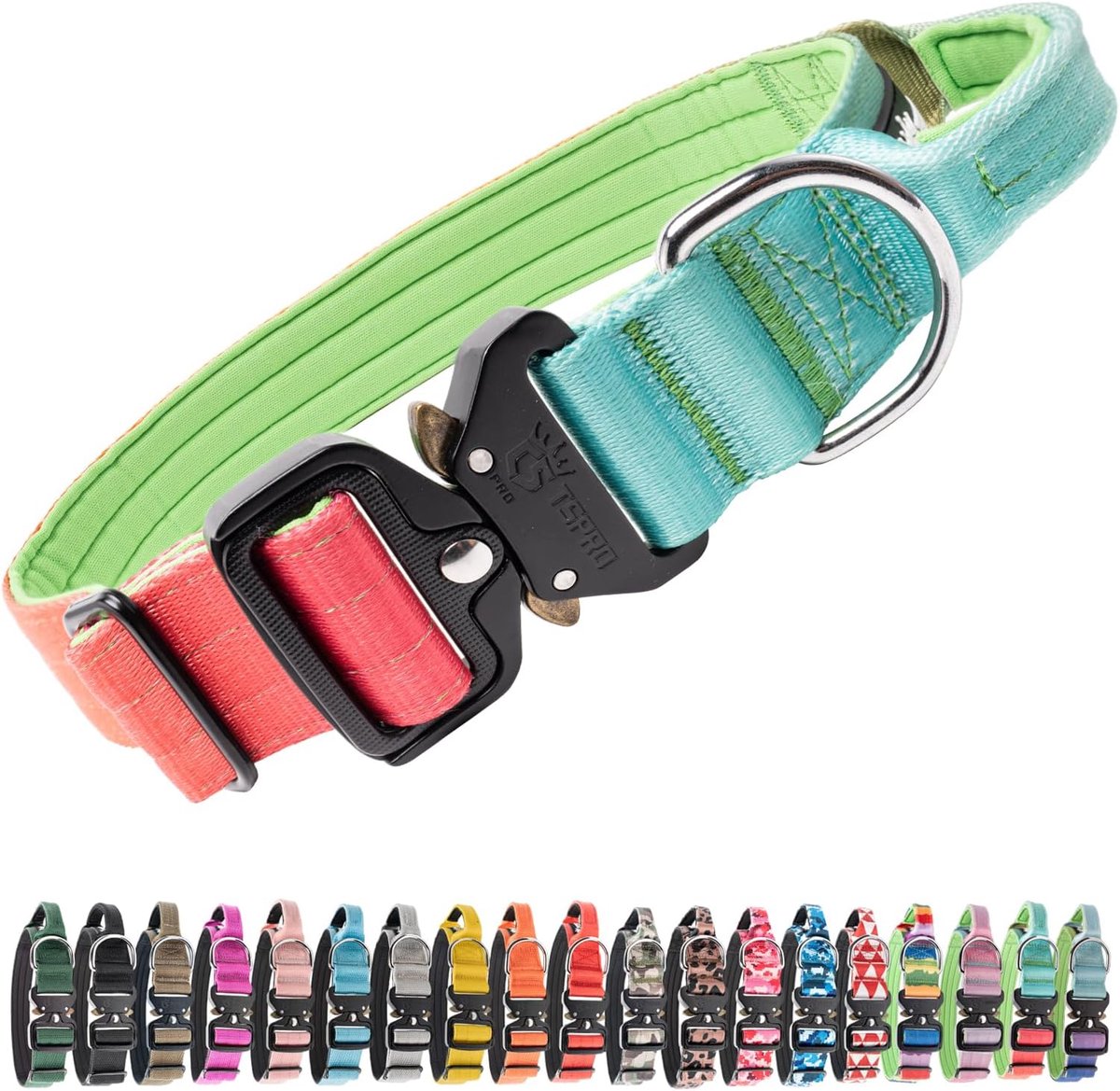 SnelShoppen - Premium Hondenhalsband met Handgreep, Verstelbare Dikke Kraag met Snelsluiting, Stevige Halsband voor Middelgrote en Grote Honden, Vital