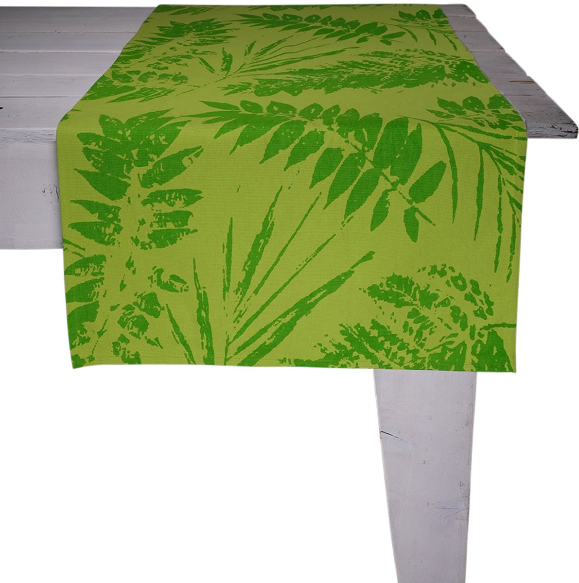 Palm Leaf Tafelloper lime 50x140cm