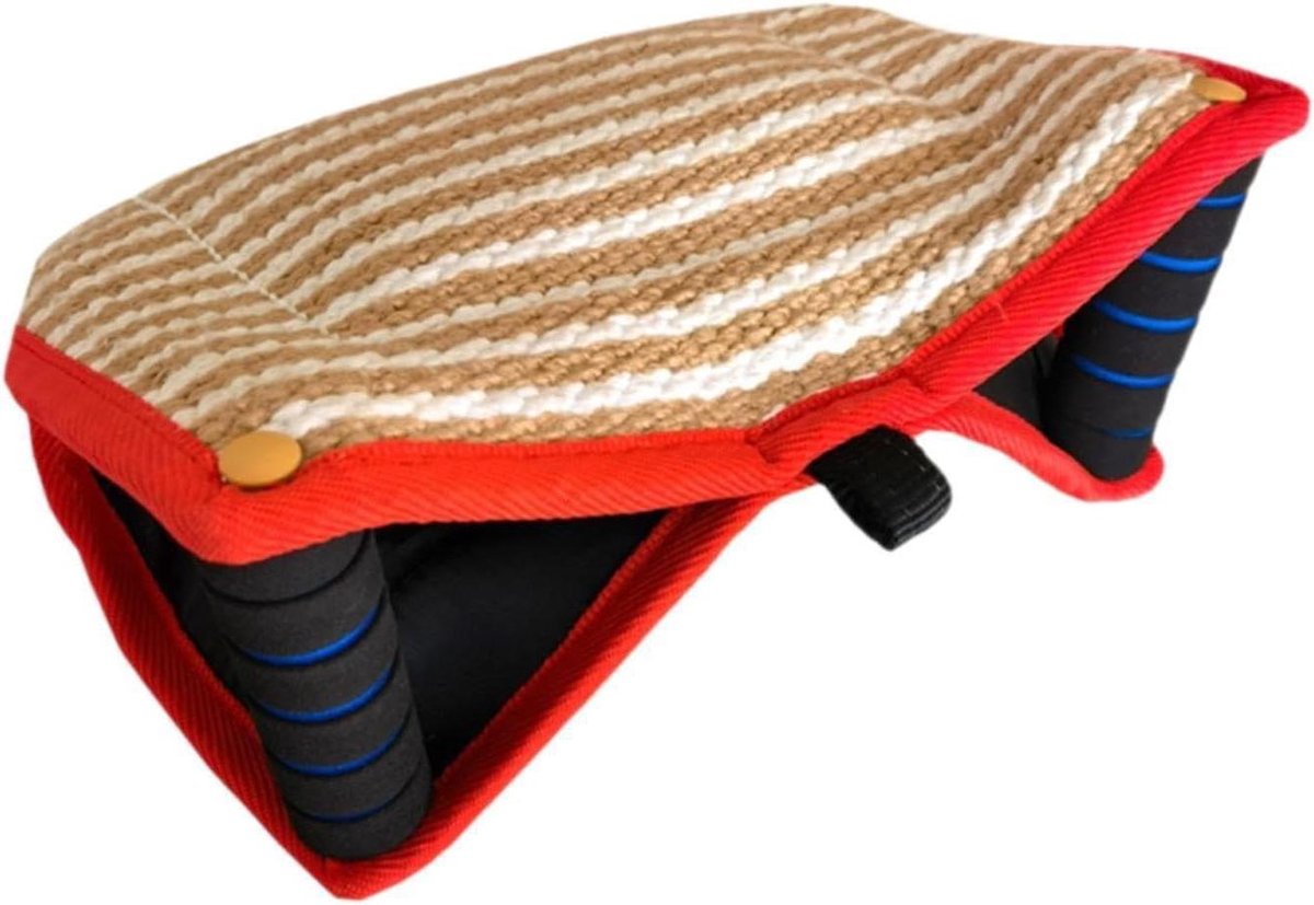 Bijtmouw Hond - Bijtkussen Hondentraining - Hond Trainen - Stevig Jute Materiaal - 33 x 22 x 12 cm