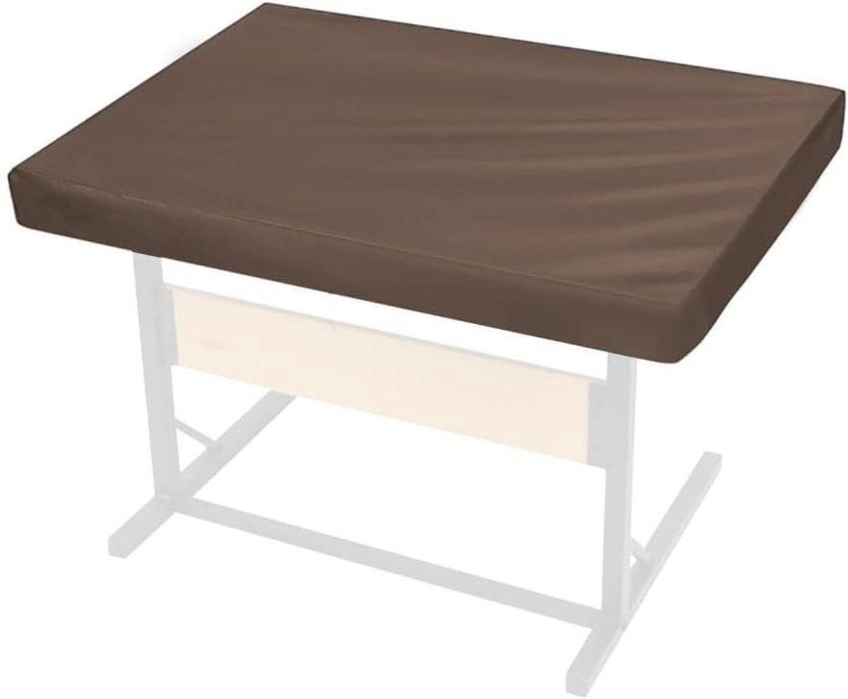 Puzzelbordhoes - Puzzelbeschermer Puzzelmat - Puzzels Beschermen - Verstelbaar Trekkoord - 107 x 76 x 20 cm - Koffie