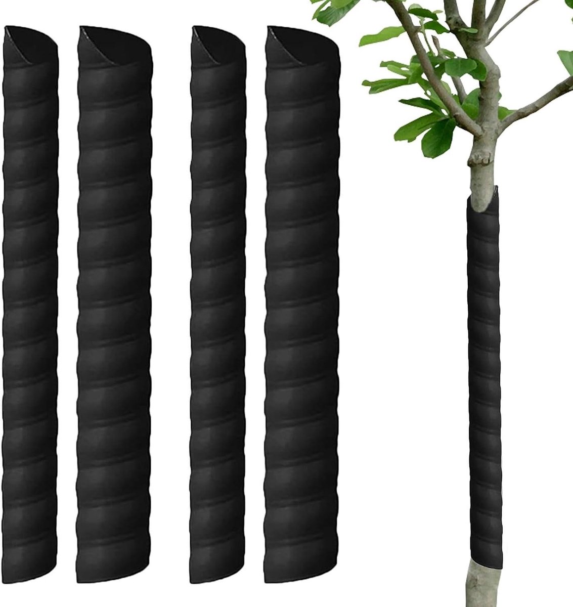 Boomstam Beschermers - Plantenbescherming Kooi - Bescherming Jonge Bomen - Robuuste PP Constructie - 40 cm Hoog - Zwart