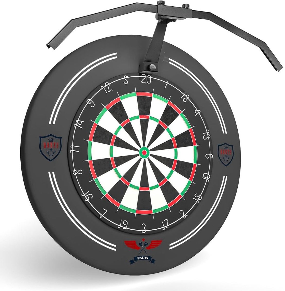 JCP® Dartbord Verlichting - Dart Bord Verlichting - Professionele Verlichting voor Dartbord - Zwart - 63cm x 63cm x 16cm