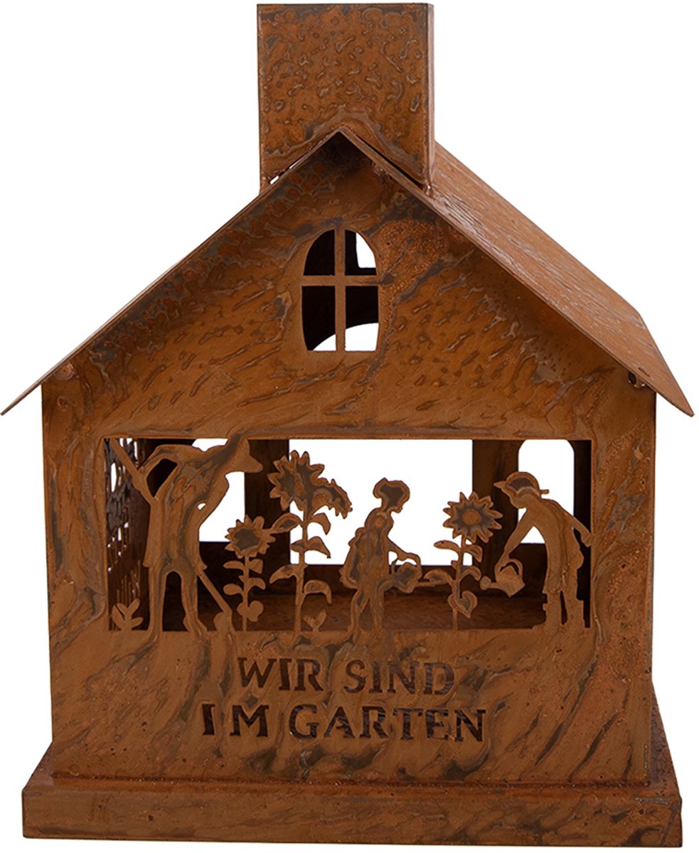 Clayre & Eef Decoratie Beeld Bruin Metaal