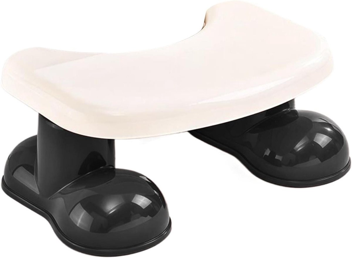 Toiletkruk - Voetenbankje Hurken - Ontlastingshulp - Antislip Ontwerp - 15.5 x 26.5 x 15.5 cm - Zwart