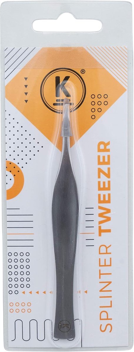 SnelShoppen - K-Pro Splintertang RVS, Precisie Pincet voor het Verwijderen van Splinters, Doornen en Vreemde Voorwerpen, Steriel en Roestvrij, Ideaal