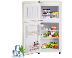 Koelkast met koelkast in zie foto, 60 liter, energielabel E