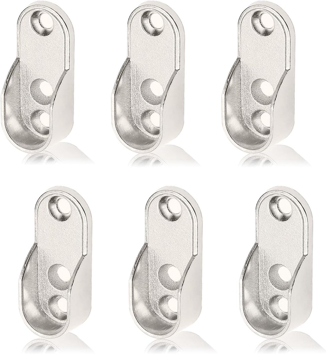 Kledinghangers 15mm - Zinklegering - Drie-gats constructie - Ideaal voor kledingkasten - ShopVlot