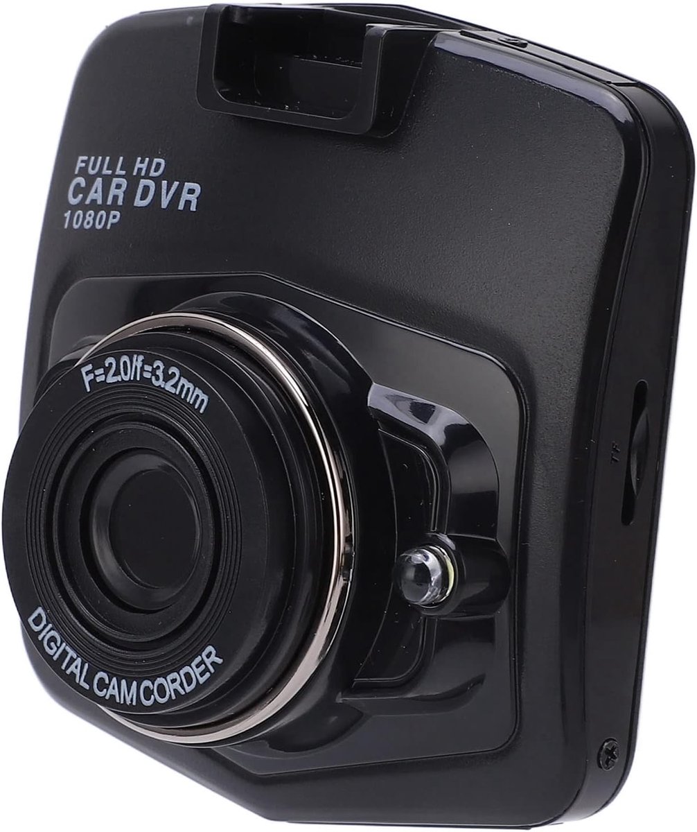 SnelShoppen - HD 1080P Dash Camera voor Auto's met Nachtzicht, 170 Graden Breedhoek, Loopopname, Parkeerbewaking en Ingebouwde Lithium Accu