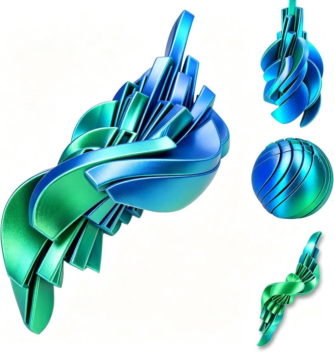 3D-fidgetbal, bedrukt, Morphslime-effect, stressvermindering, sensorische bal met vloeibaar effect, anti-stress-speelgoed voor angst en concentratie, bureauspeelgoed voor kantoor, thuis, reizen