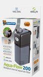 Aqua-Flow 200 biologisch intern aquariumfilter, antraciet en grijs, 400 L/H, voor 100-200L aquaria.