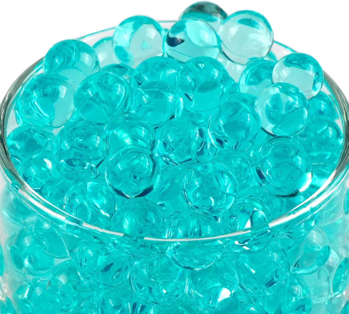 Kralen voor bloemen, herbruikbare kralen voor decoratie en plantenvulling, turquoise